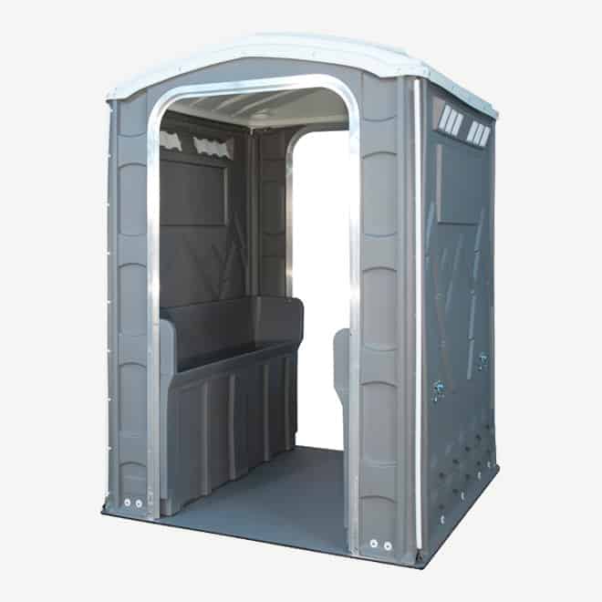 polyportables urinal grey portable toilet perspective view